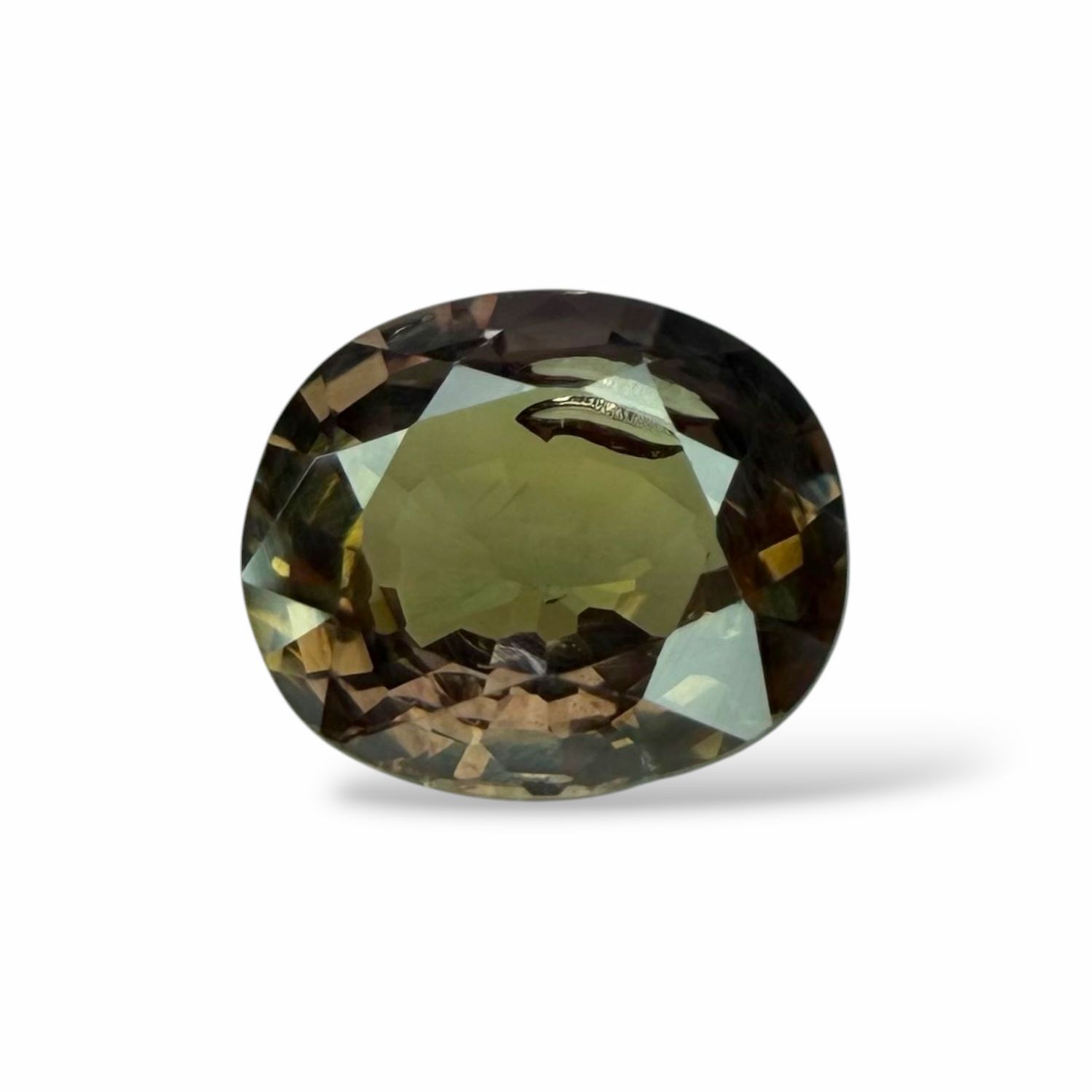 Saphir Violet Vert Jaune 0.88 Ct - Non chauffé