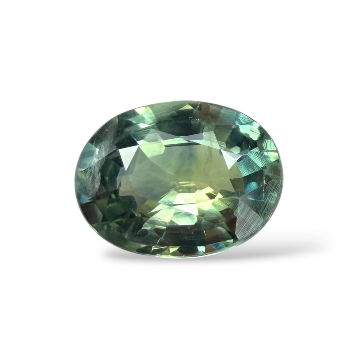 Saphir Bleu Vert 1.05 Cts - Chauffe traditionnelle