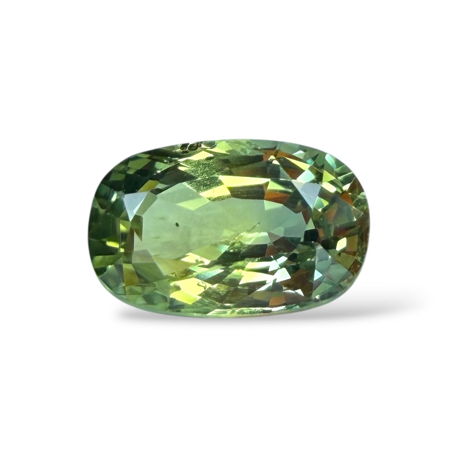 Saphir Vert Jaune Bleu 1.02 Cts - Non chauffé Saphir Vert Jaune Bleu 1.02 Cts - Non chauffé