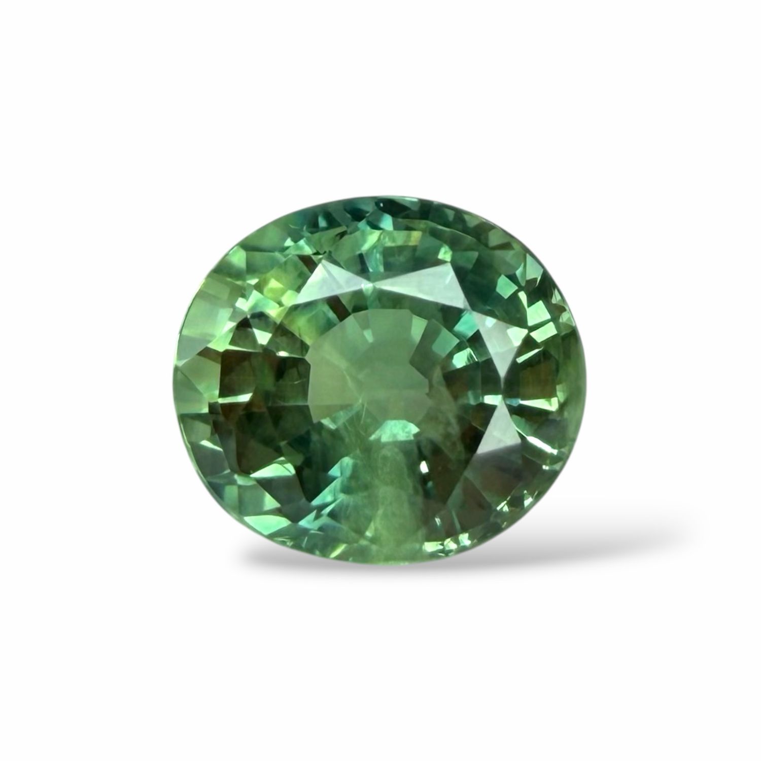 Saphir Vert 1.44 Cts - Chauffe traditionnelle Saphir Vert 1.44 Cts - Chauffe traditionnelle
