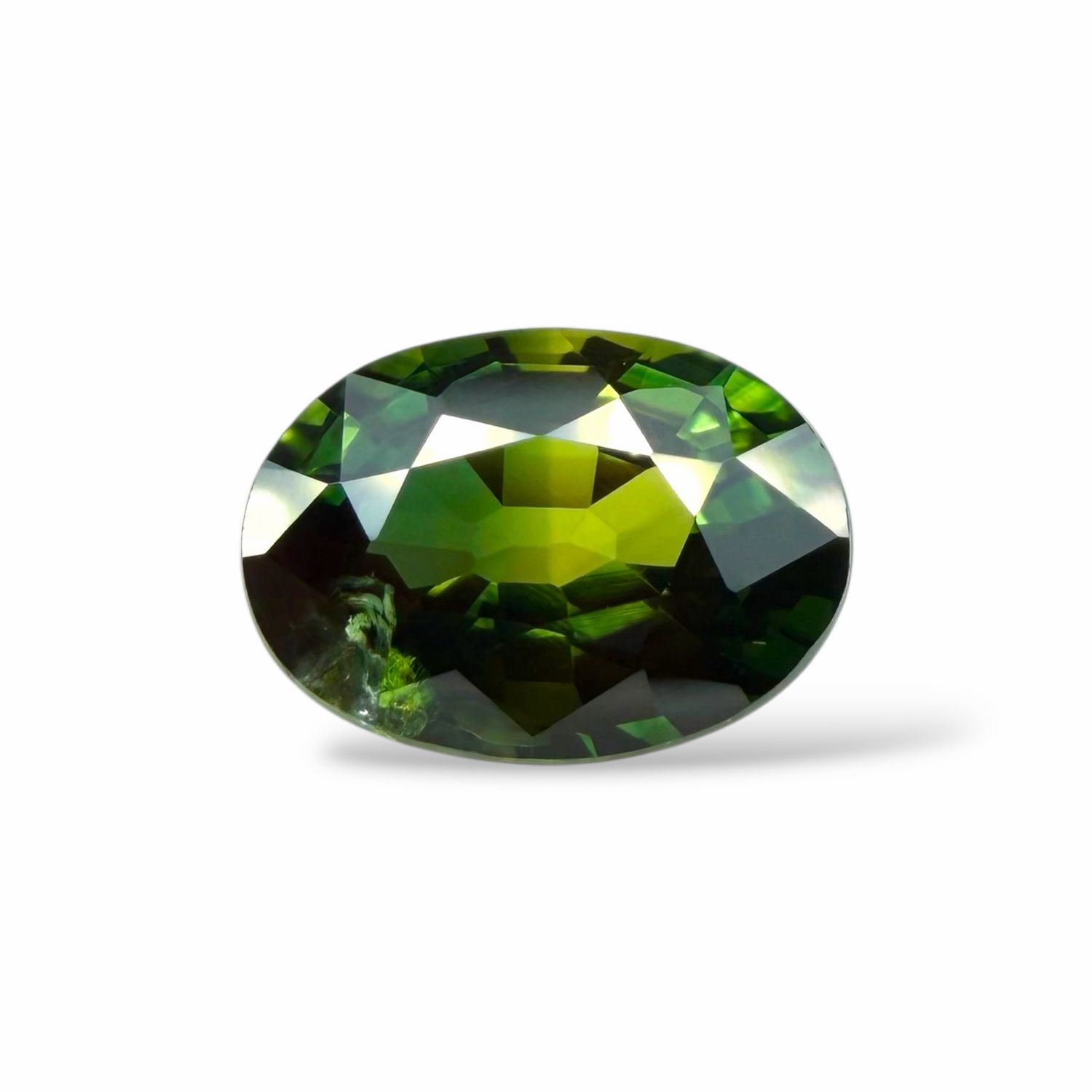Saphir Vert 1.14 Cts - Chauffe traditionnelle
