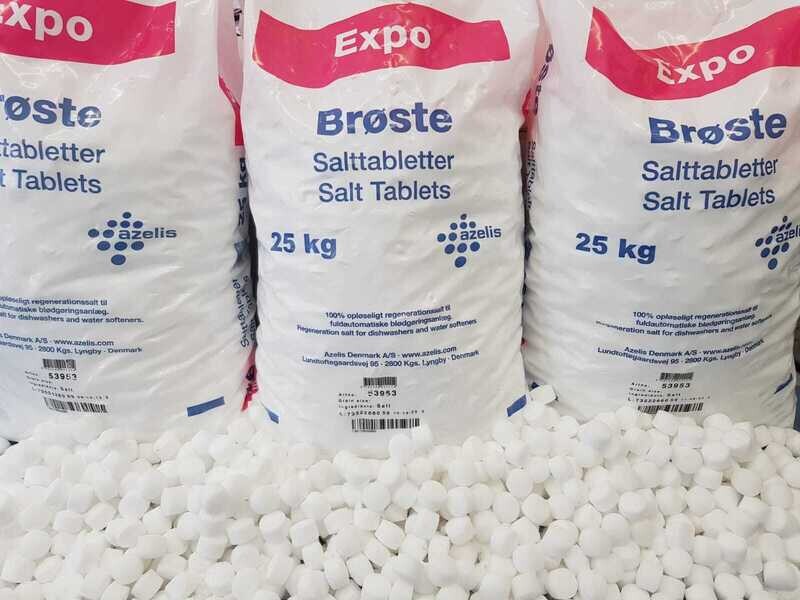 6 - 11  Bags x 25kg Broste Expo Tablet Salt - £15.00 per bag collected - From