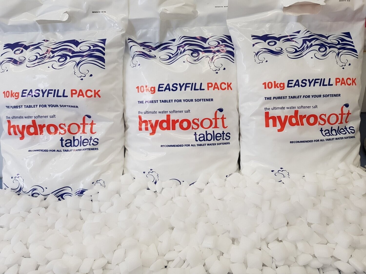 1 - 5 Bags x 10kg Hydrosoft Easyfill Tablet Salt - £7.50 per bag collected  - From