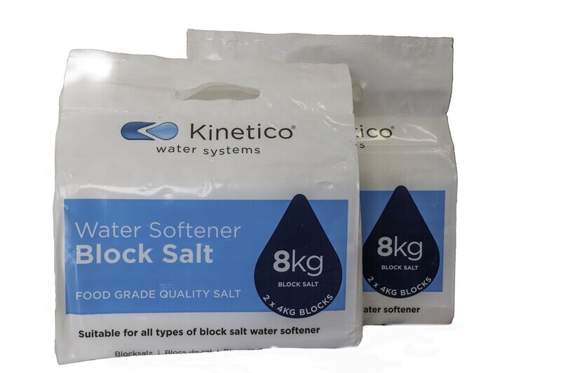 12 - 19 Bags Kinetico Block Salt (2 x 4kg Blocks) DELIVERED - £7.75 per pack