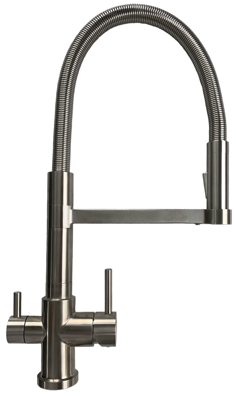 Altea 3 way filter tap  in brushed stainless steel