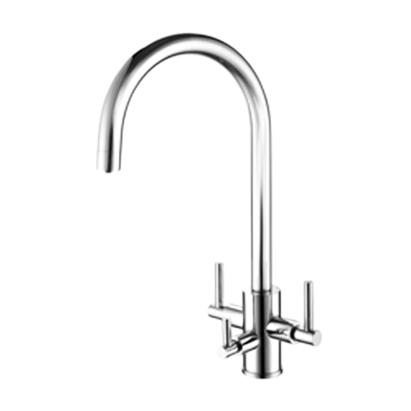 Modern 3 way filter tap  in chrome plated