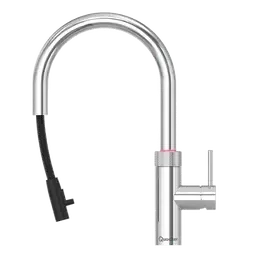 Quooker Flex Round Chrome Tap with Combi Boiling Water Tank with Cube
