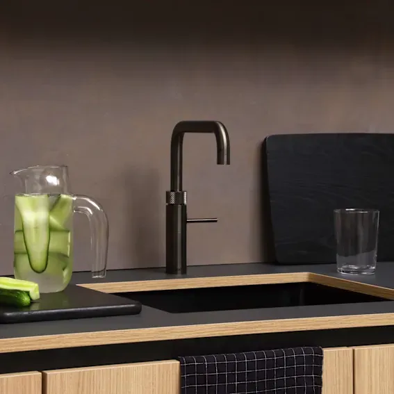 Quooker Fusion Square Gunmetal Tap with Combi Boiling Water Tank with Cold Water Filter Quooker Fusion Square Gunmetal Tap with Combi Boiling Water Tank with Cold Water Filter