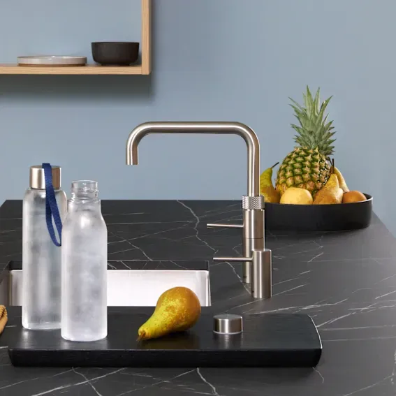 Quooker Fusion Square Stainless Steel Tap with Pro3 Boiling Water Tank and Cold Water Filter