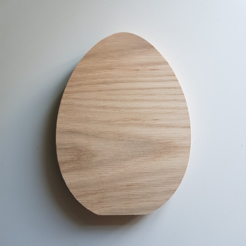 Oak Veneer Freestanding Egg Shape