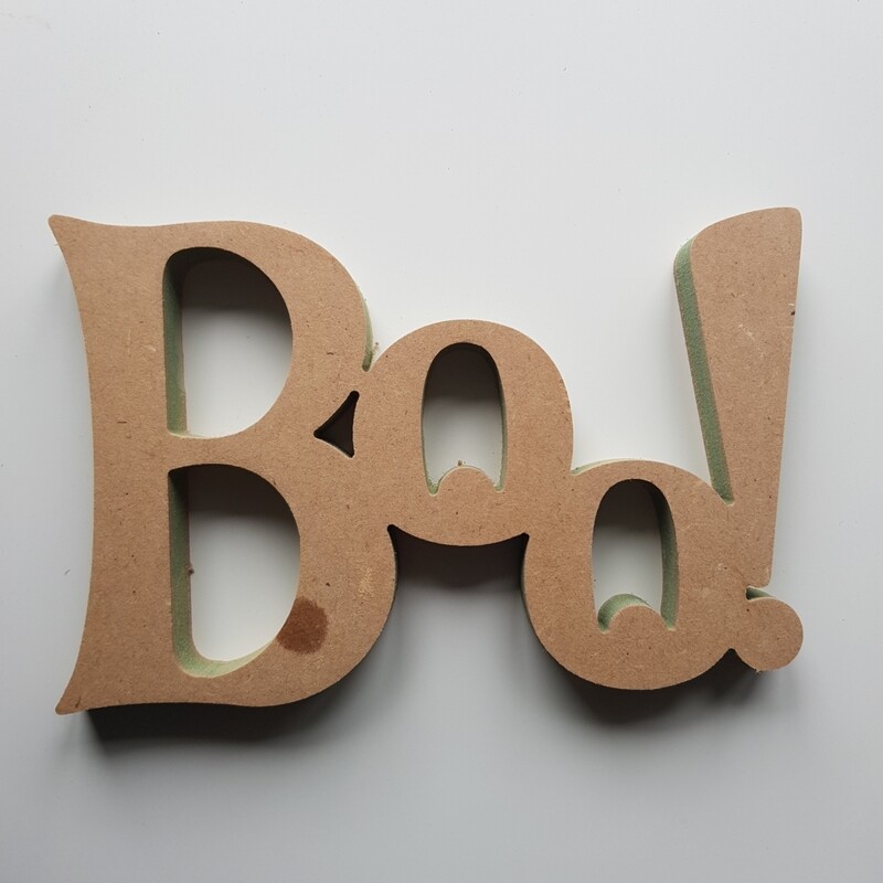 BOO! wording 18mm