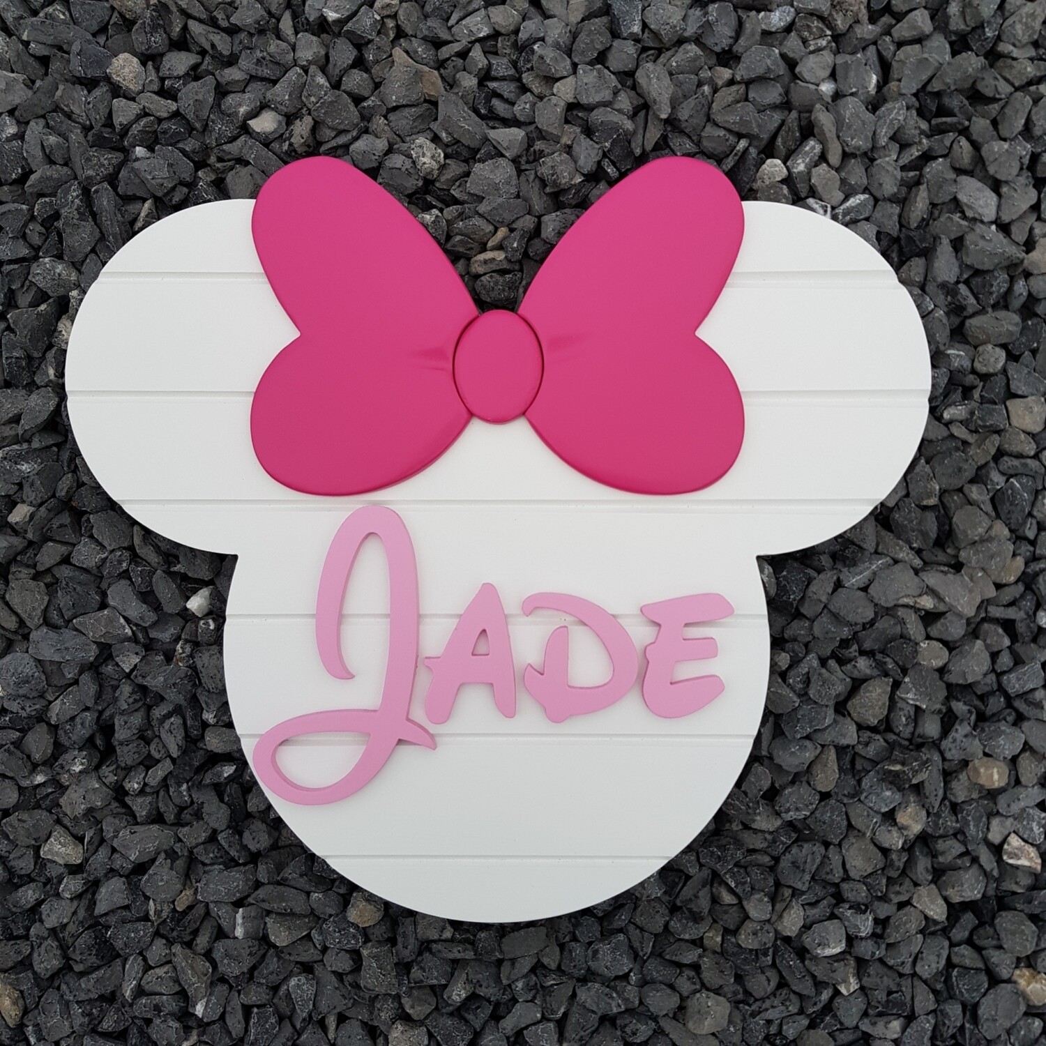 Minnie Mouse Style Plaque
