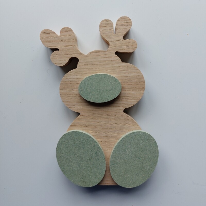 Wonky Reindeer Oak Veneer