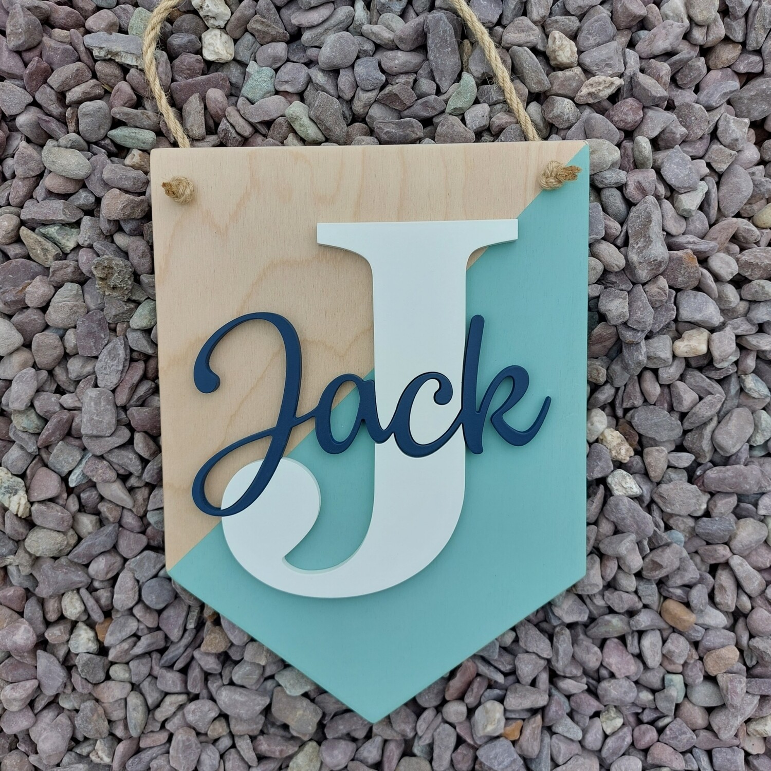 Bunting Wooden Sign