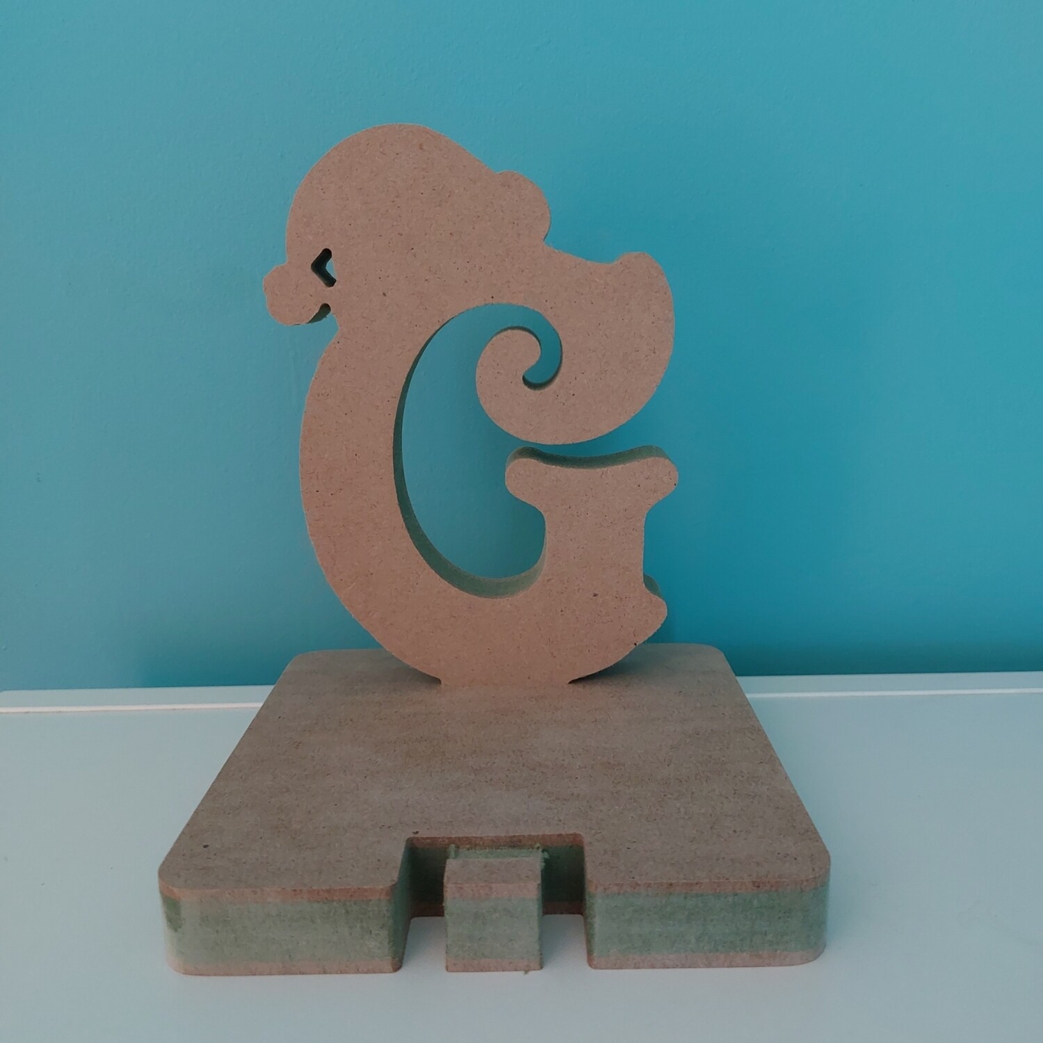 Stocking Holder - Initial with Santy Hat 18mm