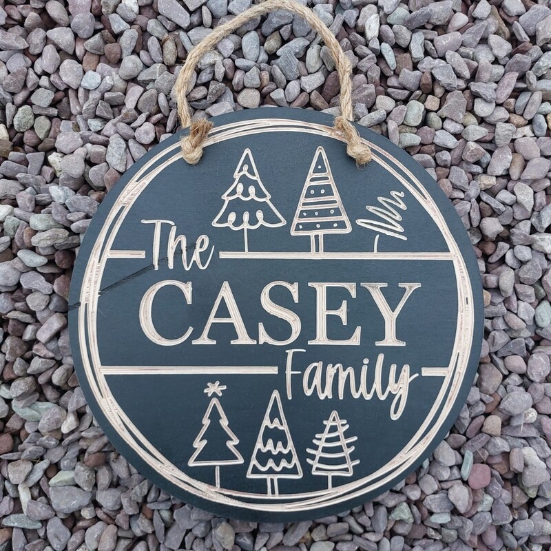 Christmas Birch Family Round