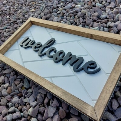 welcome Framed Sign