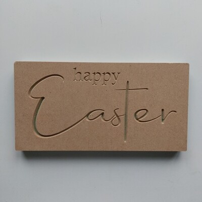 happy Easter Plaque 18mm