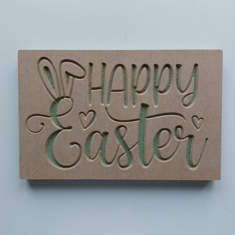 HAPPY EASTER Plaque 18mm