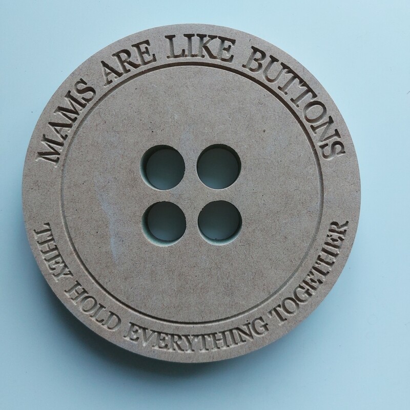 MDF Button 18mm
