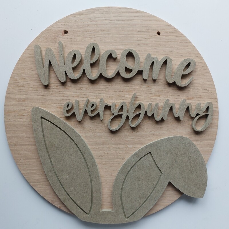 Welcome Everybunny Sign Set