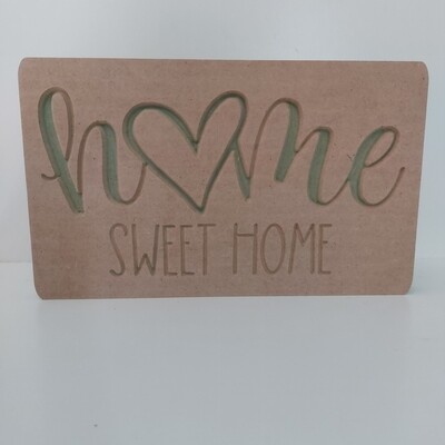 Home Sweet Home w/heart 18mm