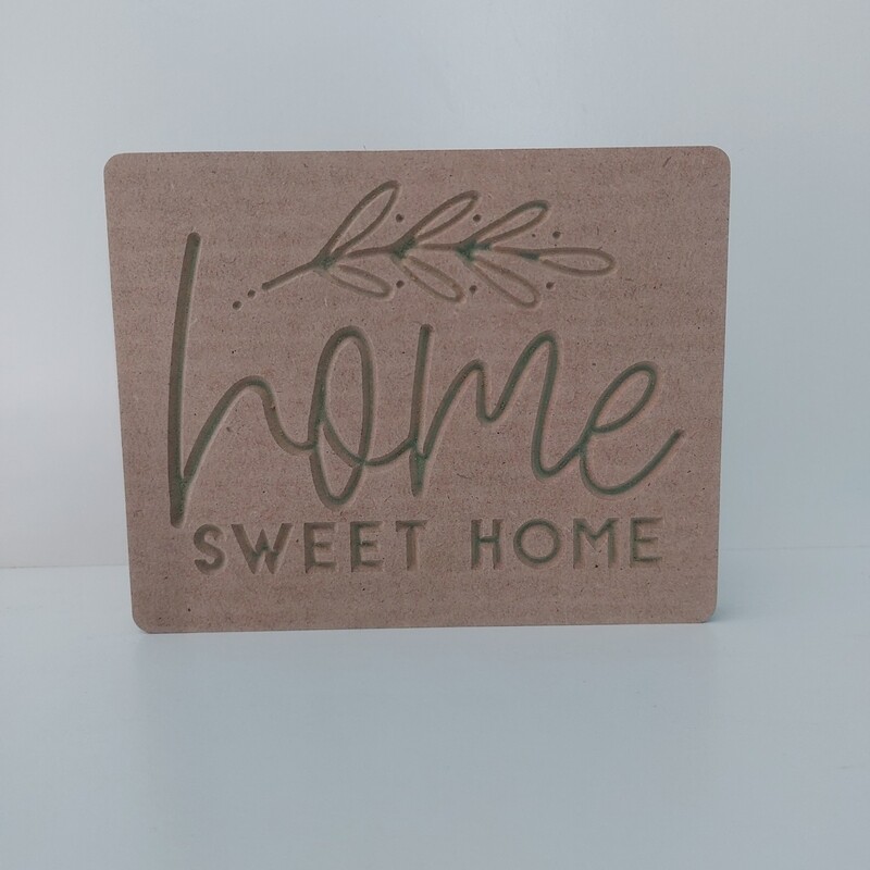 Home Sweet Home w/leaf 18mm