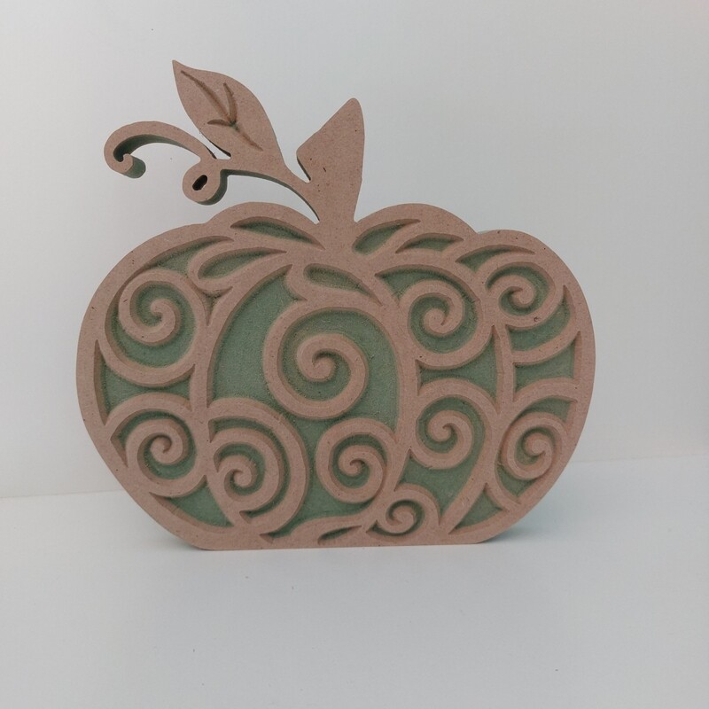 Pumpkin w/Swirls 18mm