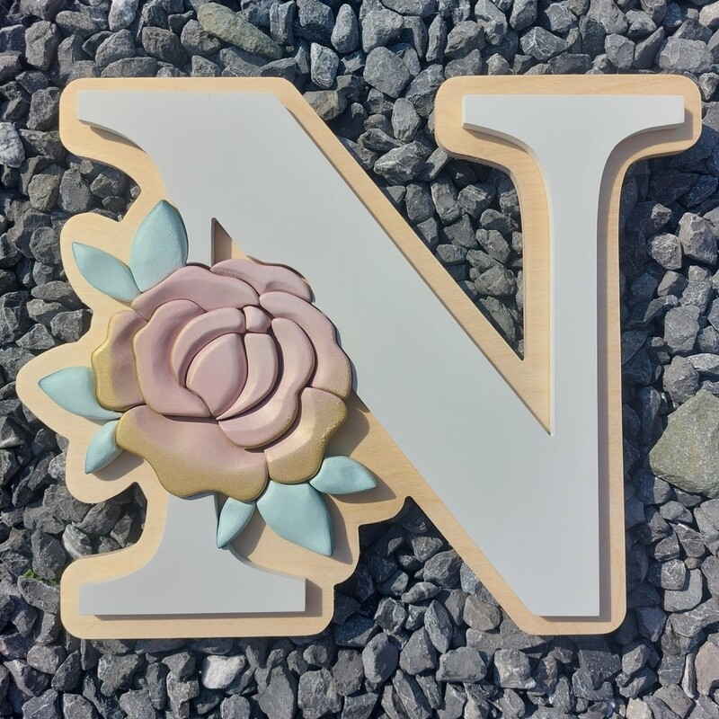 Initial w/Rose