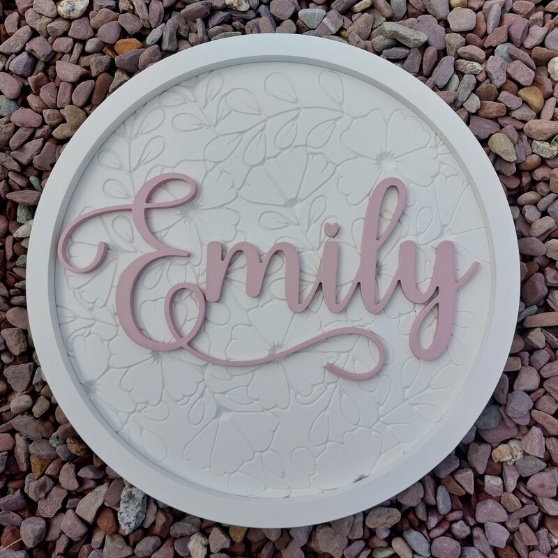 Full Floral Framed Round