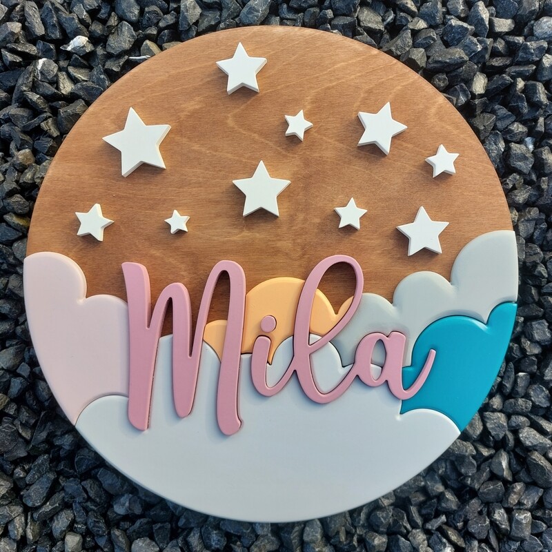Clouds and Stars Round