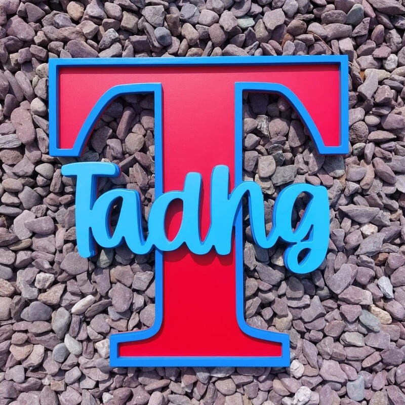 Initial with Stacked Name