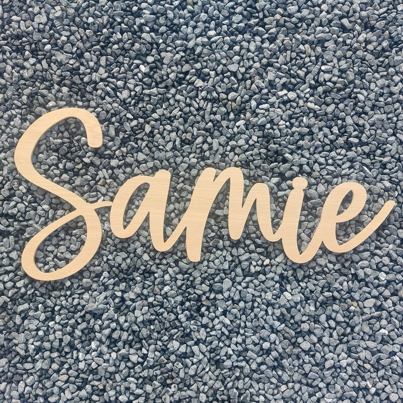 Wooden Wall Names