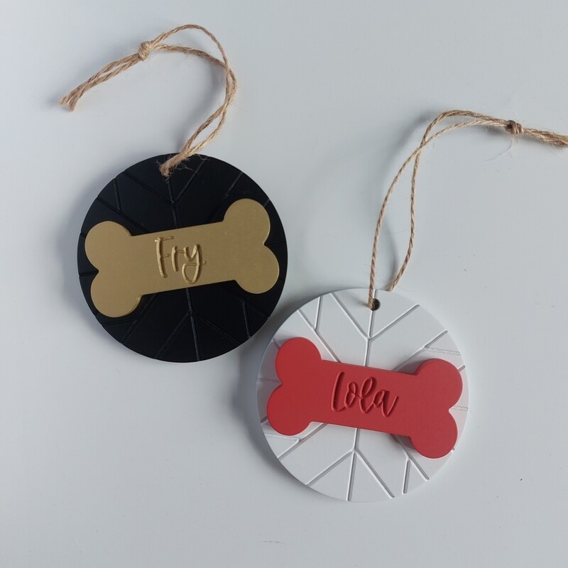 Dog Bone Mosaic Style Decoration