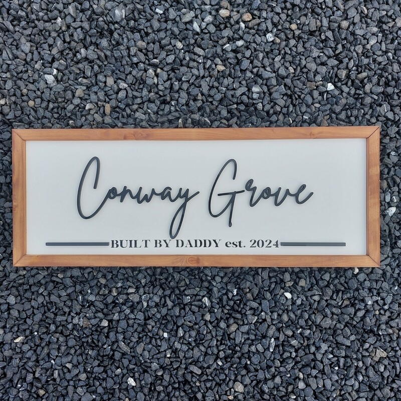 Framed Family Sign