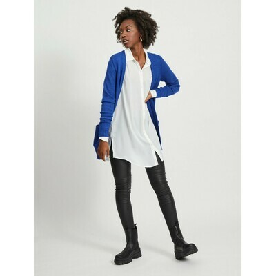 VIRIL OPEN L/S KNIT CARDIGAN - NOOS Mazarine Blue