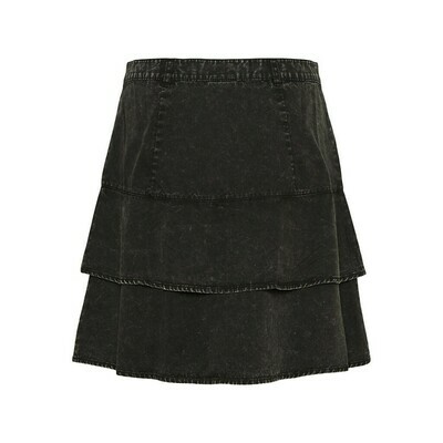 NMSANDRA NW SHORT SKIRT Black Acid
