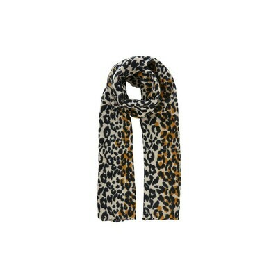 PCSELENA LONG SCARF Black