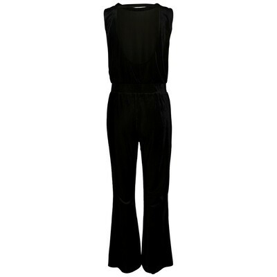 PCJADE SL VELVET JUMPSUIT Black
