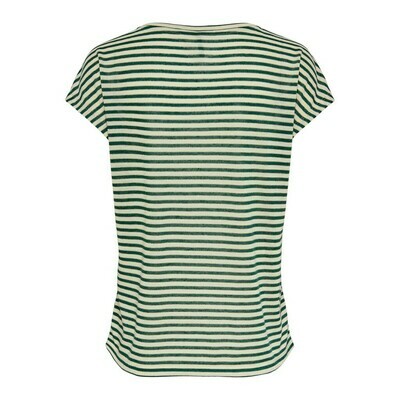 ONLCANNES S/S V-NECK GLITTER TOP JRS Smoke Pine/CLOUD DAN