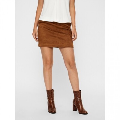 VMDONNADINA FAUXSUEDE SHORT SKIRT GANOOS Cognac