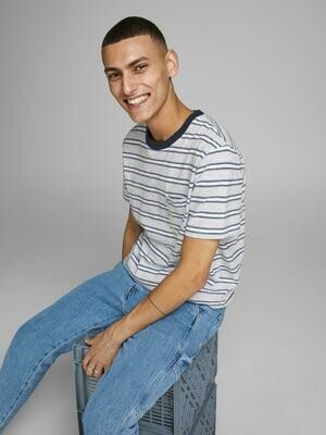 JCOKARTER TEE SS CREW NECK White Melange/SLIM