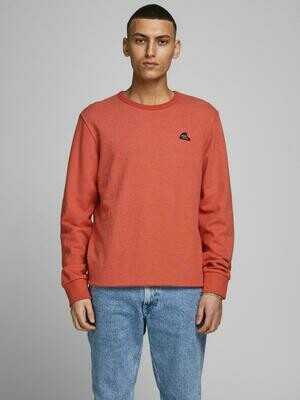 JORFRANKIE SWEAT CREW NECK Chili/SLIM