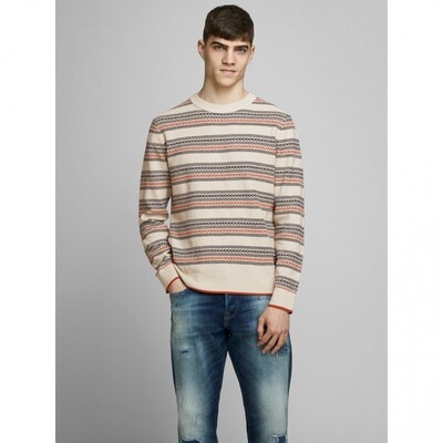 JOR MATTIE KNIT CREW NECK Peyote/KNIT FIT