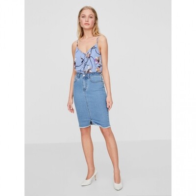 NMBE LEXI HR MB PENCIL DENIM SKIRT NOOS Medium Blue Denim