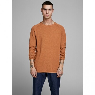 JJE HILL KNIT CREW NECK NOOS Umber/Twisted with m