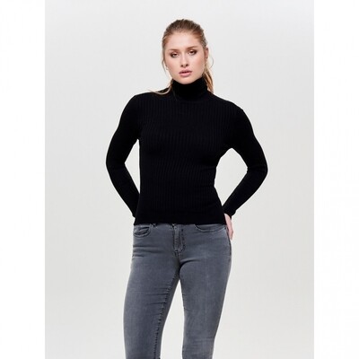 ONLKAROL L/S ROLLNECK PULLOVER KNT NOOS Black