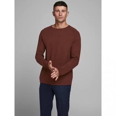 JJE HILL KNIT CREW NECK NOOS Chocolate Chip