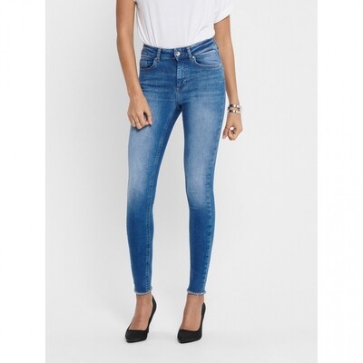 ONLBLUSH LIFE MIDSK ANKRAW REA12187 NOOS Medium Blue Denim