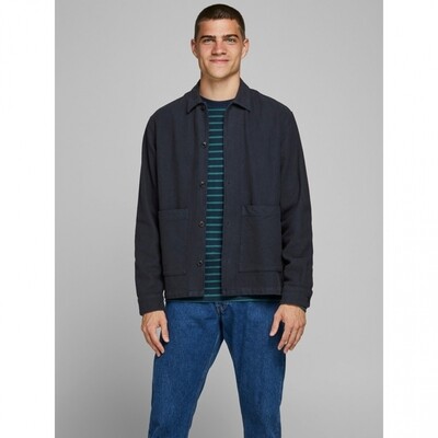 JOR FINN OVERSHIRT LS Dark Navy//Comfort